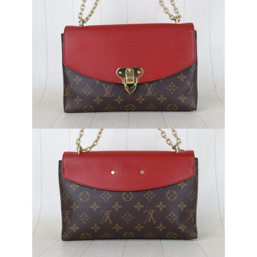 Include Entrupy Certificate of Authenticity｜Good ( Rank AB) ｜Louis Vuitton Monogram Sanit Placide Cerise Shoulder Bag ｜S26090728