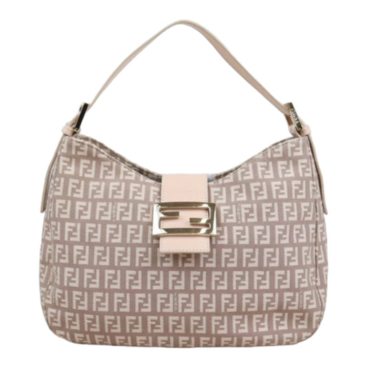 Rank A｜FENDI Zucca Mamma Shoulder Bag Gold Hardware Pink ｜23122114