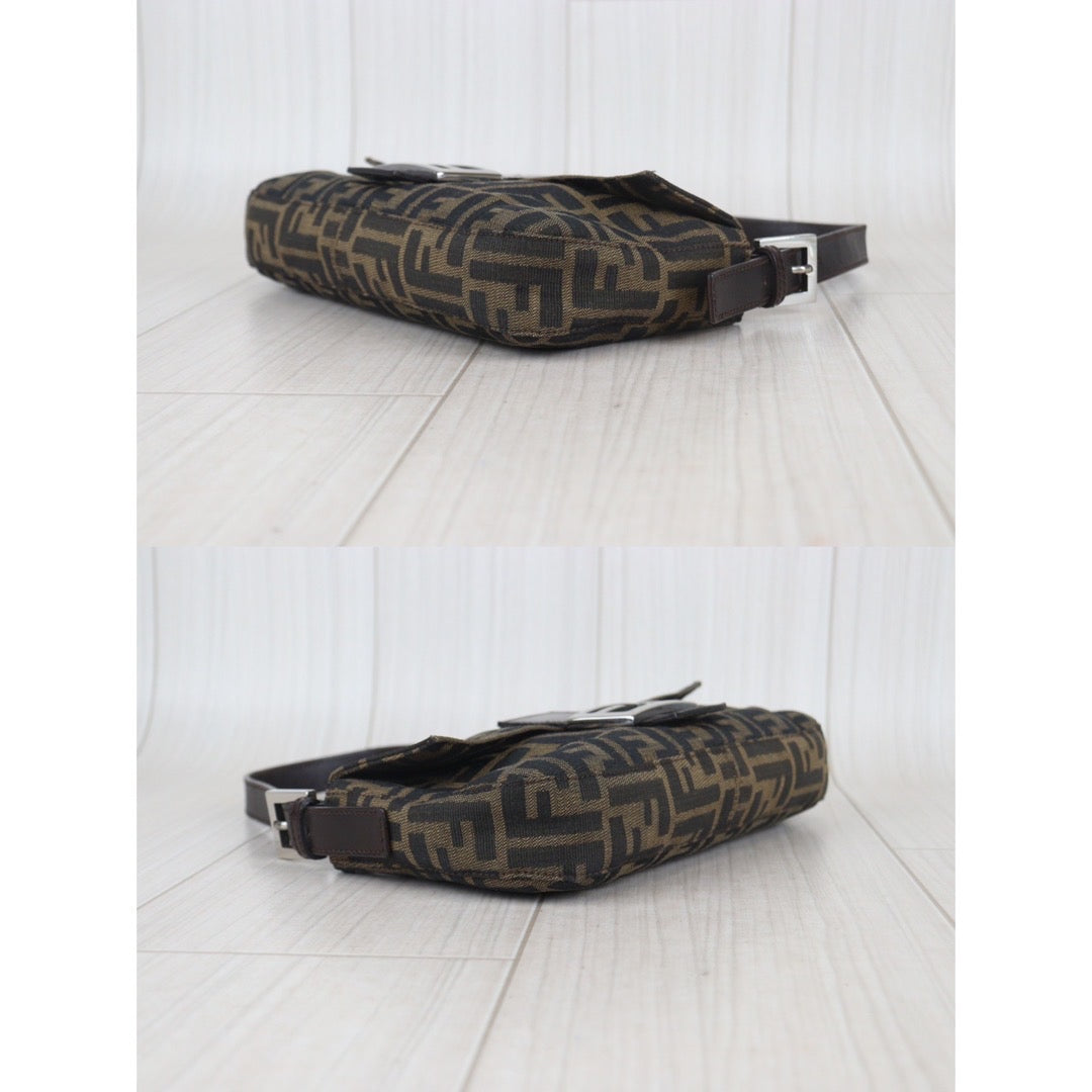 Rank A｜ FENDI Zucca Mamma Baguette Shoulder Bag ｜V23092232