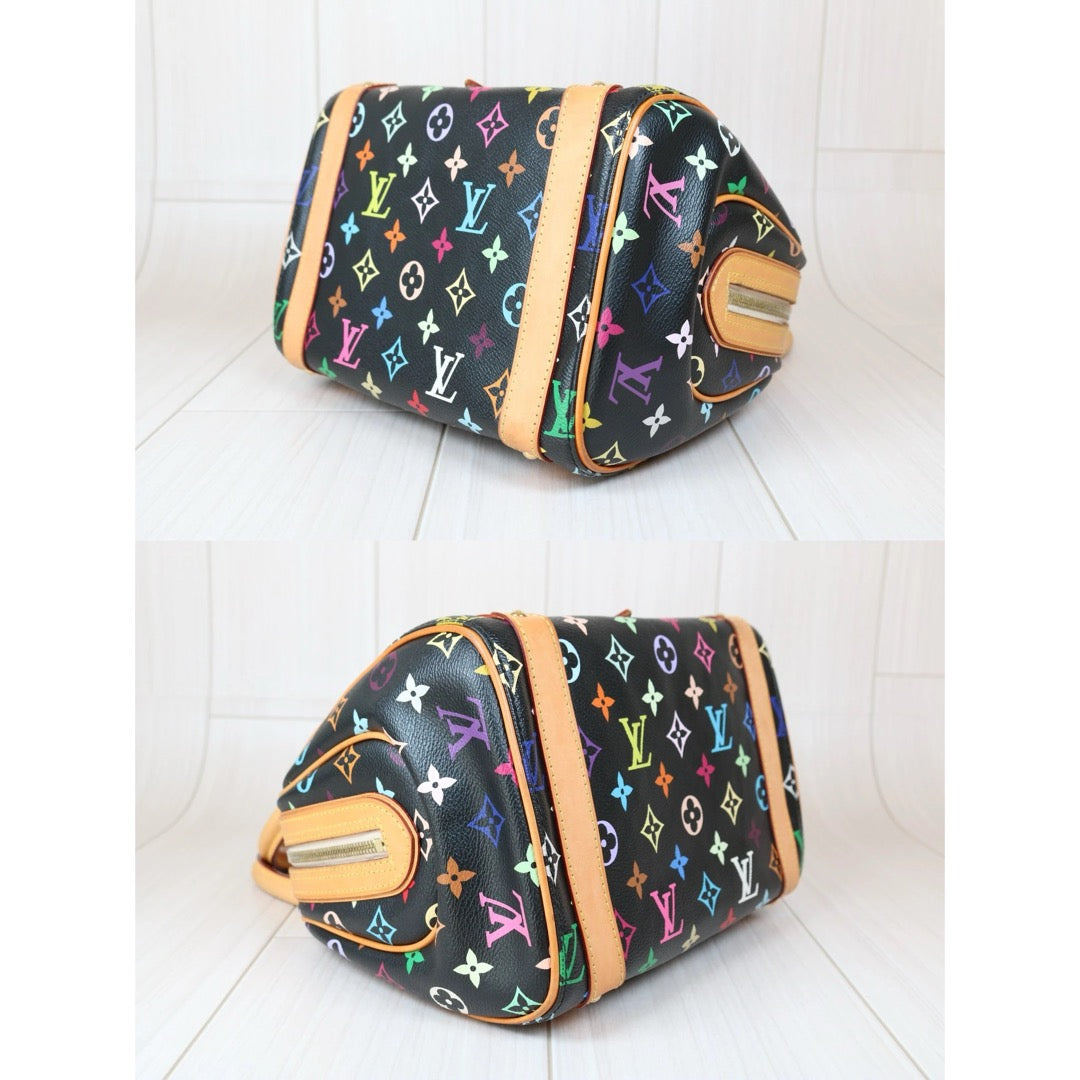 Rank AB｜  LV Monogram  Multicolor Bowling Bag Hand Bag ｜S24101004