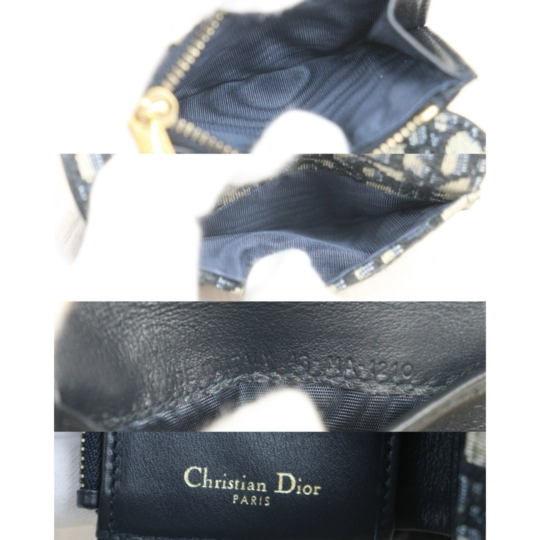 Include Entrupy Certificate of Authenticity｜Very Good ( Rank A)｜Dior Trotter Montaige  Oblique Saddle Lotus Wallet ｜26081807