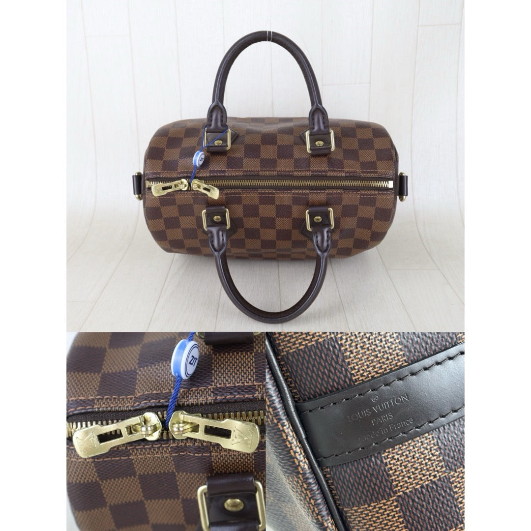 Include Entrupy Certificate of Authenticity｜Good ( Rank AB)｜ Louis Vuitton Damier Speedy 25 Hand Bag With Shoulder Strap｜S26072541