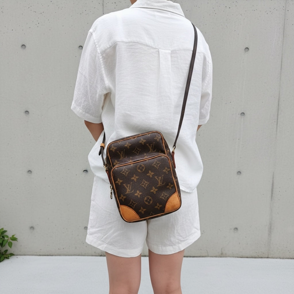 Include Entrupy Certificate of Authenticity｜Good ( Rank AB)｜ Louis Vuitton Monogram Amazon Shoulder Bag｜26042804