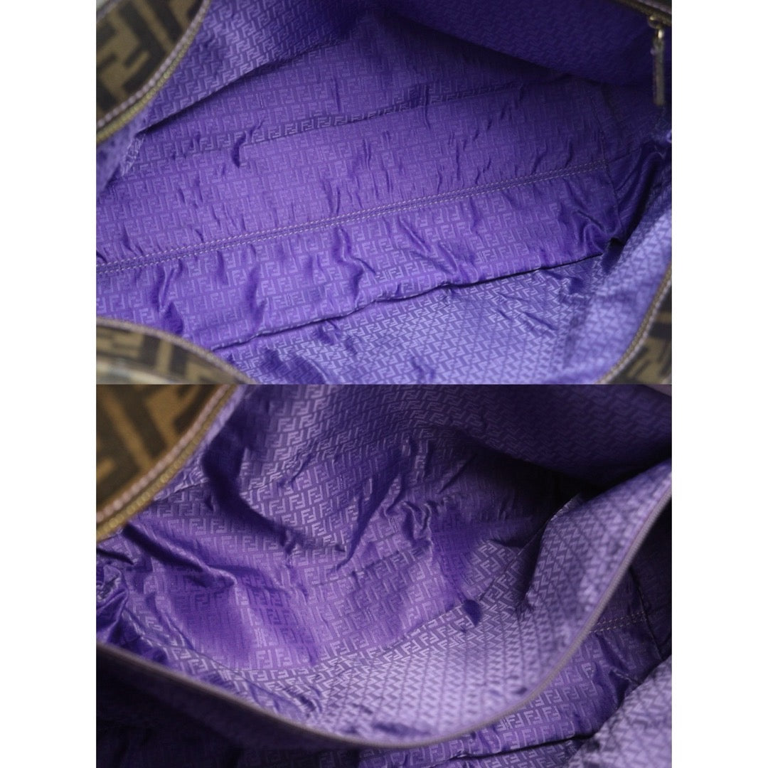 Include Entrupy Certificate of Authenticity｜Good ( Rank AB)｜ FENDI Zucca Mamma  Baguette Tote Bag｜26082108