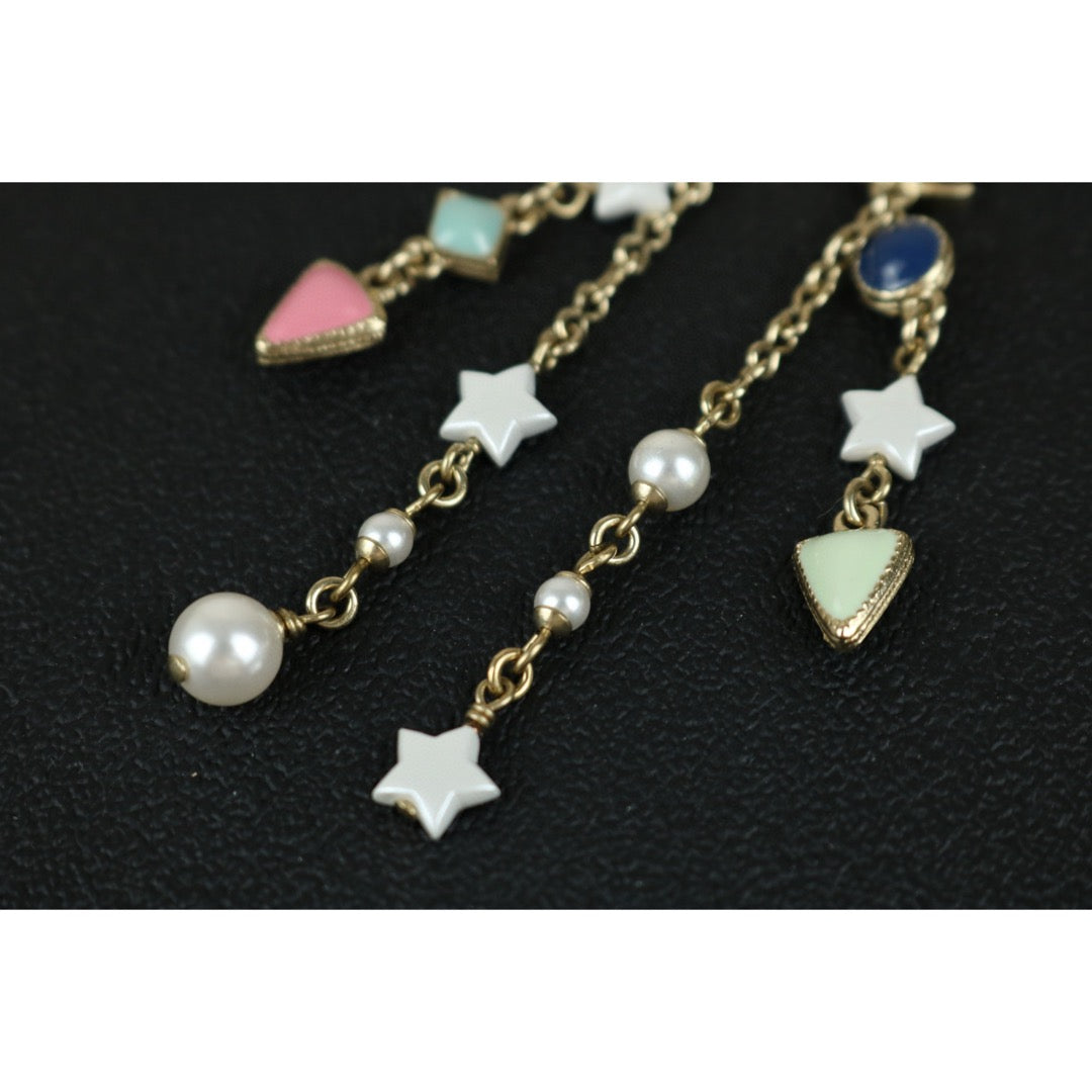 Very Good ( Rank A)｜ CHANEL  Coco Mark  Colored Pearls  Earrings ｜F25021109