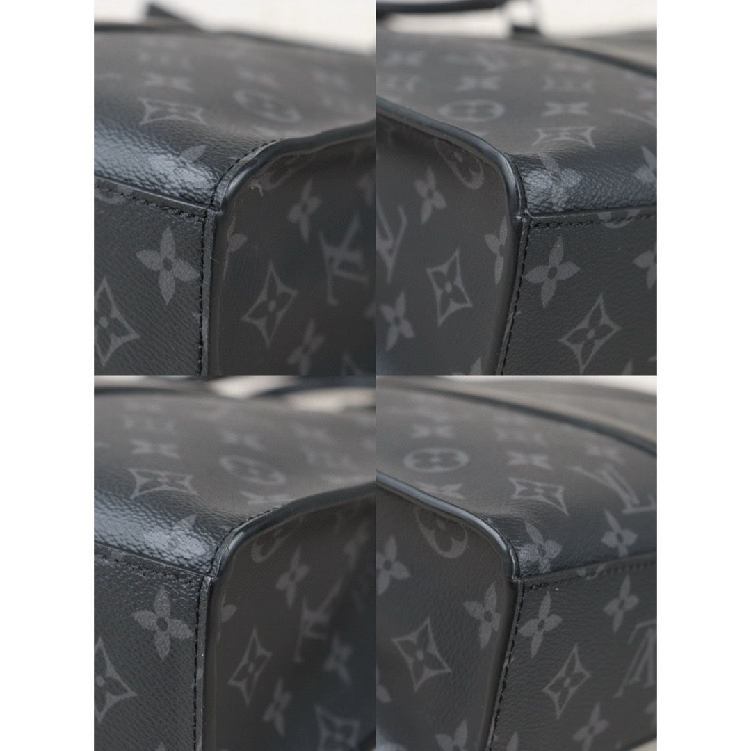 Rank AB｜ LV Monogram Eclipse Suckpura Horizontal Zip Business Bag Black｜Y24080204