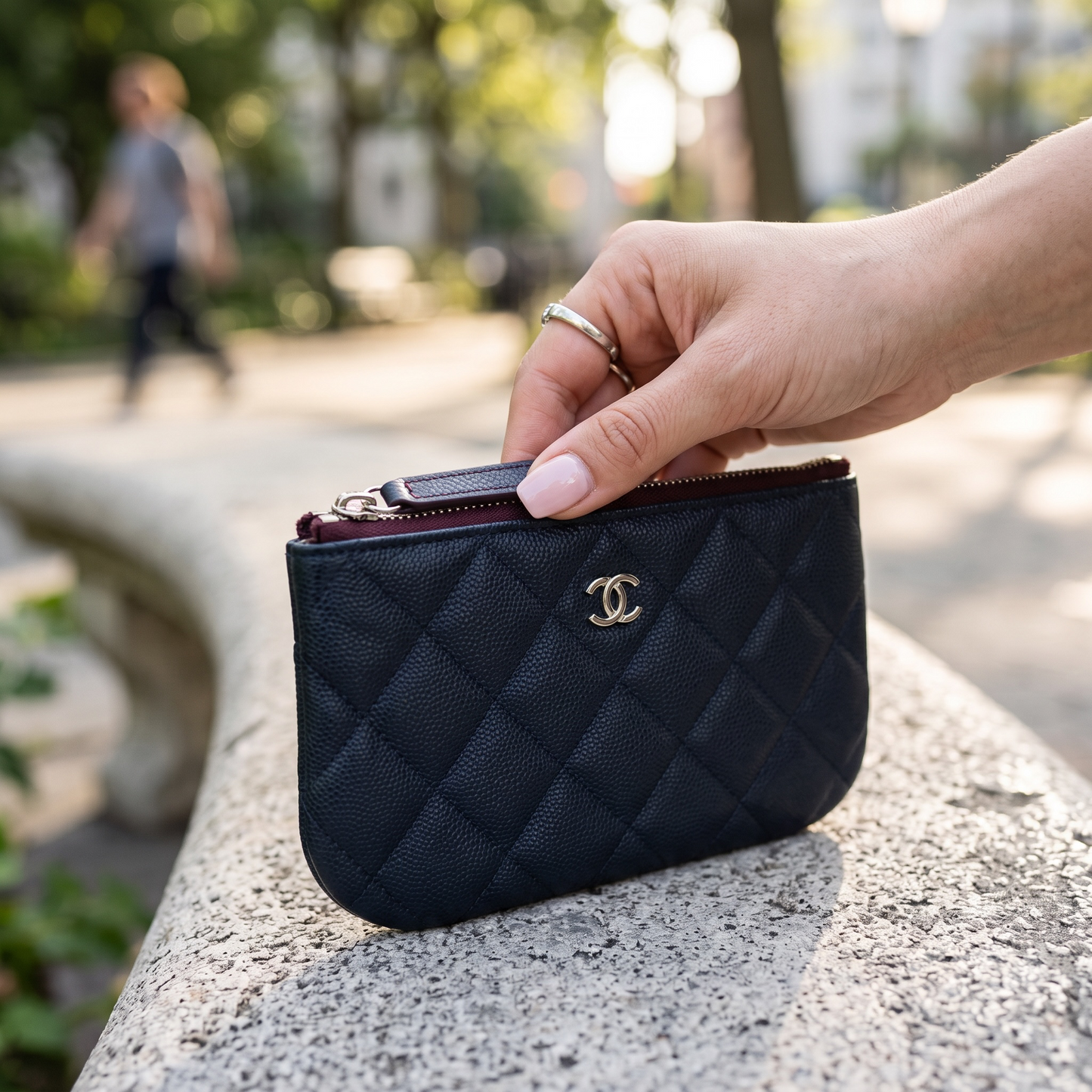 Include Entrupy Certificate of Authenticity｜Excellent（Rank SA）｜CHANEL Caviar Skin Calf Leather Card Holder Black IC Chips Model｜X26081807