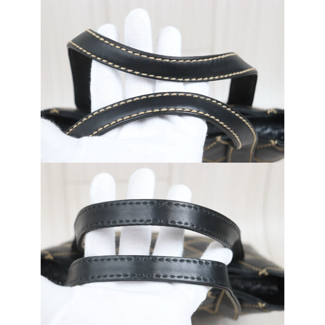 Include Entrupy Certificate of Authenticity｜Very Good ( Rank A)｜CHANEL Calf Leather Hand Bag Made In 2002-2003 Year｜26100606