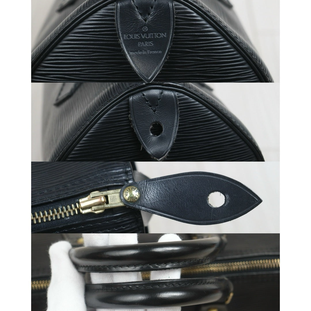 Include Entrupy Certificate of Authenticity｜Good ( Rank AB)｜Louis Vuitton Epi Speedy 25 Hand Bag Black｜26071304