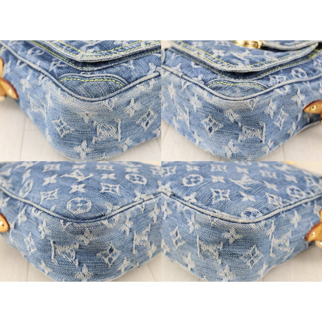 Good ( Rank AB) ｜LV Monogram Denim Blue Camera Bag Shoulder Bag｜H25022407