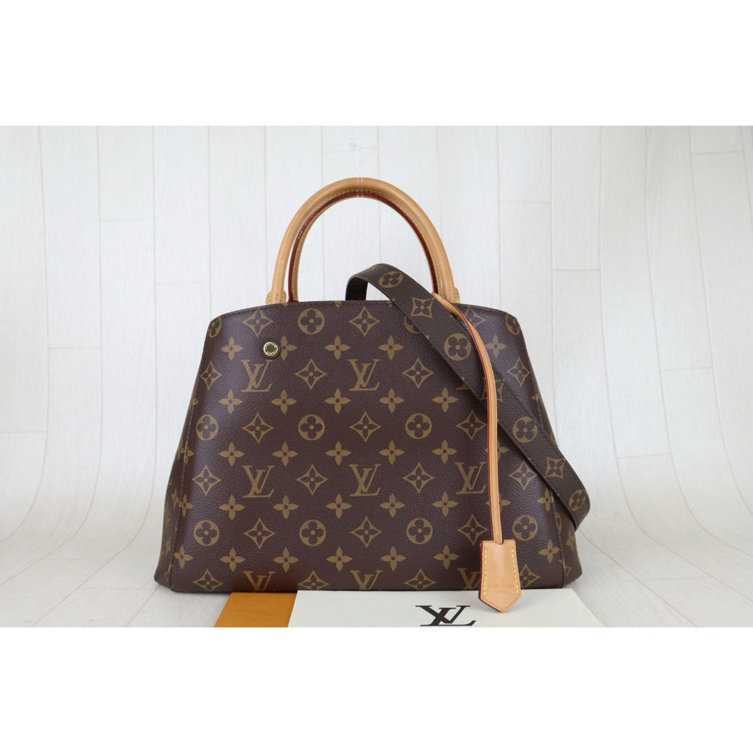 Include Entrupy Certificate of Authenticity｜Very Good ( Rank A)｜ Louis Vuitton Monogram Montaigne MM Hand Bag Shoulder Bag｜S26072517