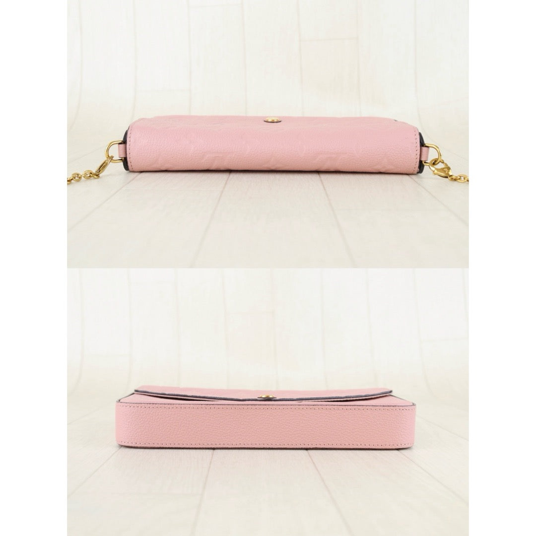 Very Good ( Rank A)｜LV Monogram Empreinte Pochette Felicie Shoulder Bag Pink｜S25103009