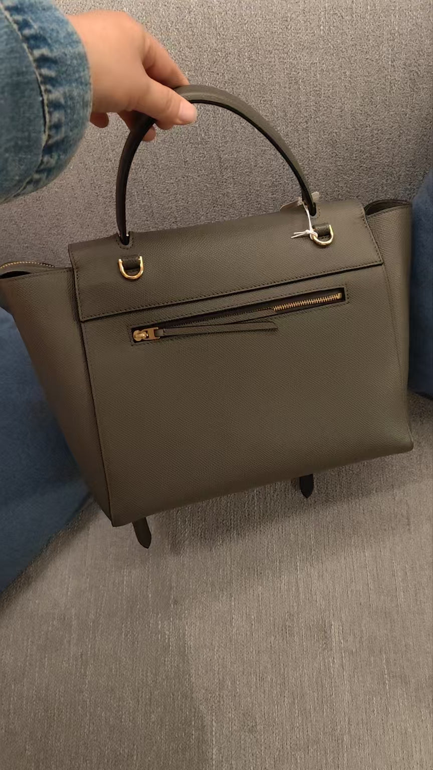 Very Good ( Rank A)｜CELINE Leather Calf Belt Micro Handbag Shoulder Bag