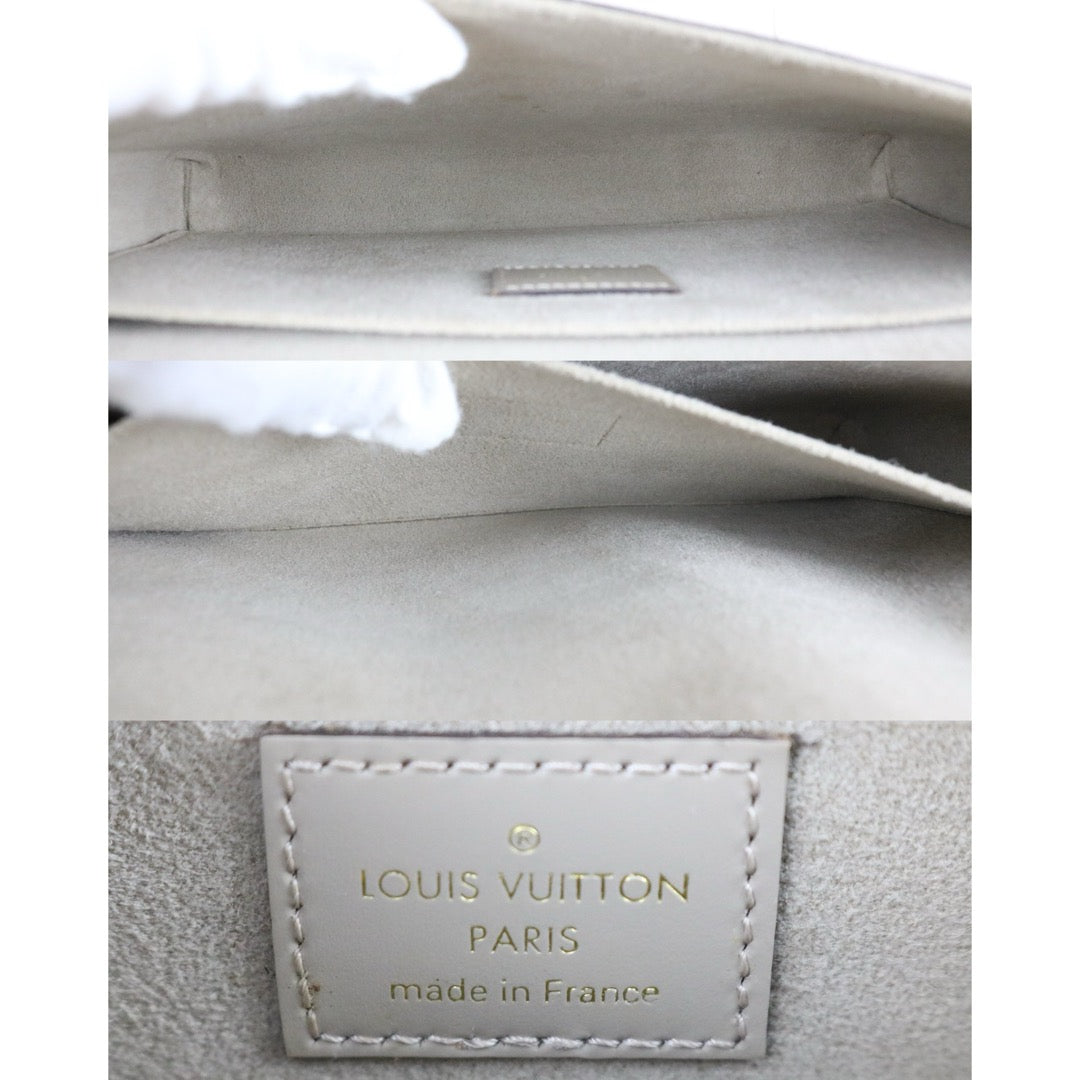 Include Entrupy Certificate of Authenticity｜Very Good ( Rank A)｜ Louis Vuitton Epi  Pochette Felicie Shoulder Bag Grey ｜X26051708