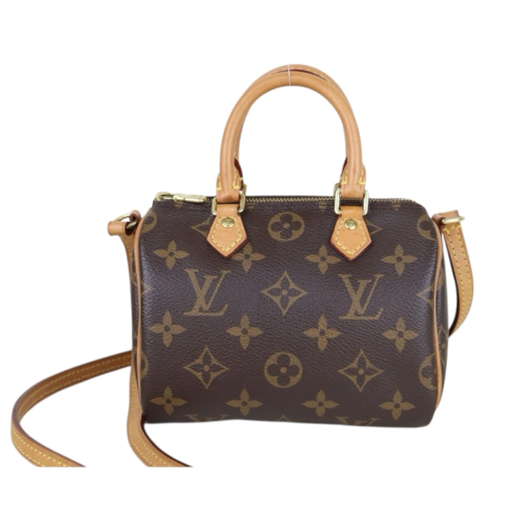 Good ( Rank AB)｜LV Monogram Nano Speedy  Shoulder Bag｜S25092802