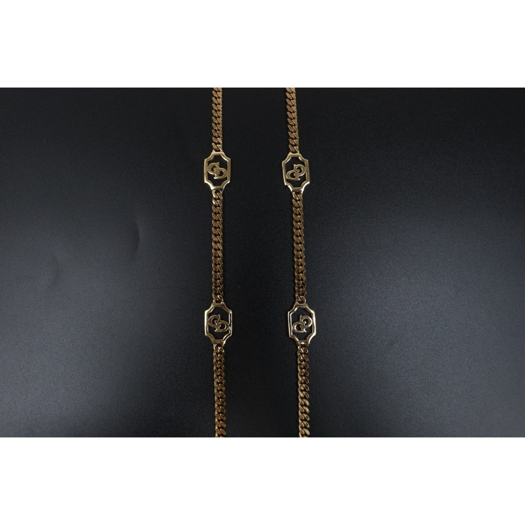 Include Authentic Detective Certificate of Authenticity｜Very Good ( Rank A) ｜ Dior  CD Long Necklace ｜Y26040709