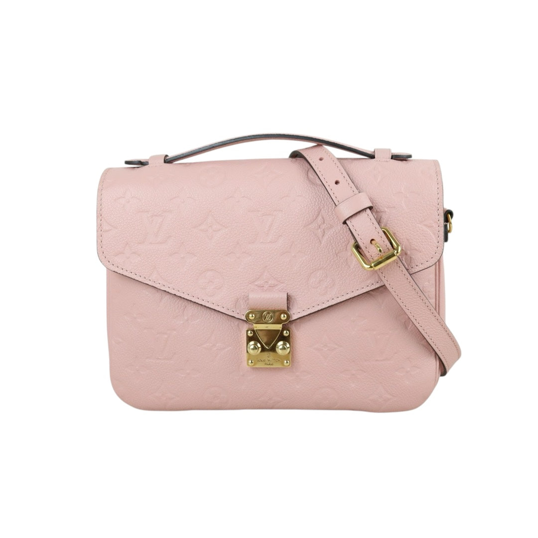Include Entrupy Certificate of Authenticity｜Very Good ( Rank A)｜Louis Vuitton Monogram Empreinte Pichette Metis ShoulderBag Pink｜X26100703