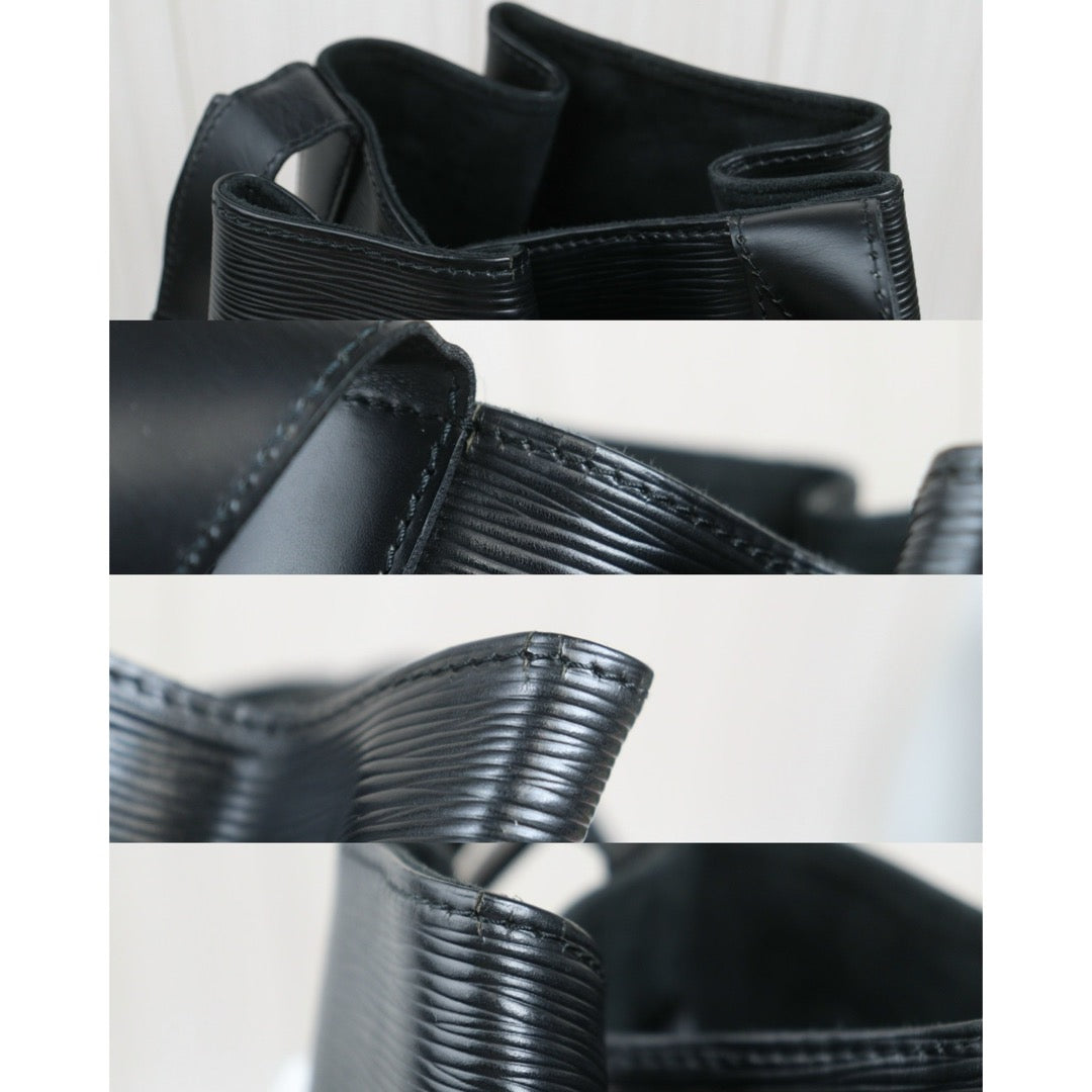 Include Entrupy Certificate of Authenticity｜Good ( Rank AB)｜Louis Vuitton Epi Sack de Paul GM Shoulder Bag Black｜26101408