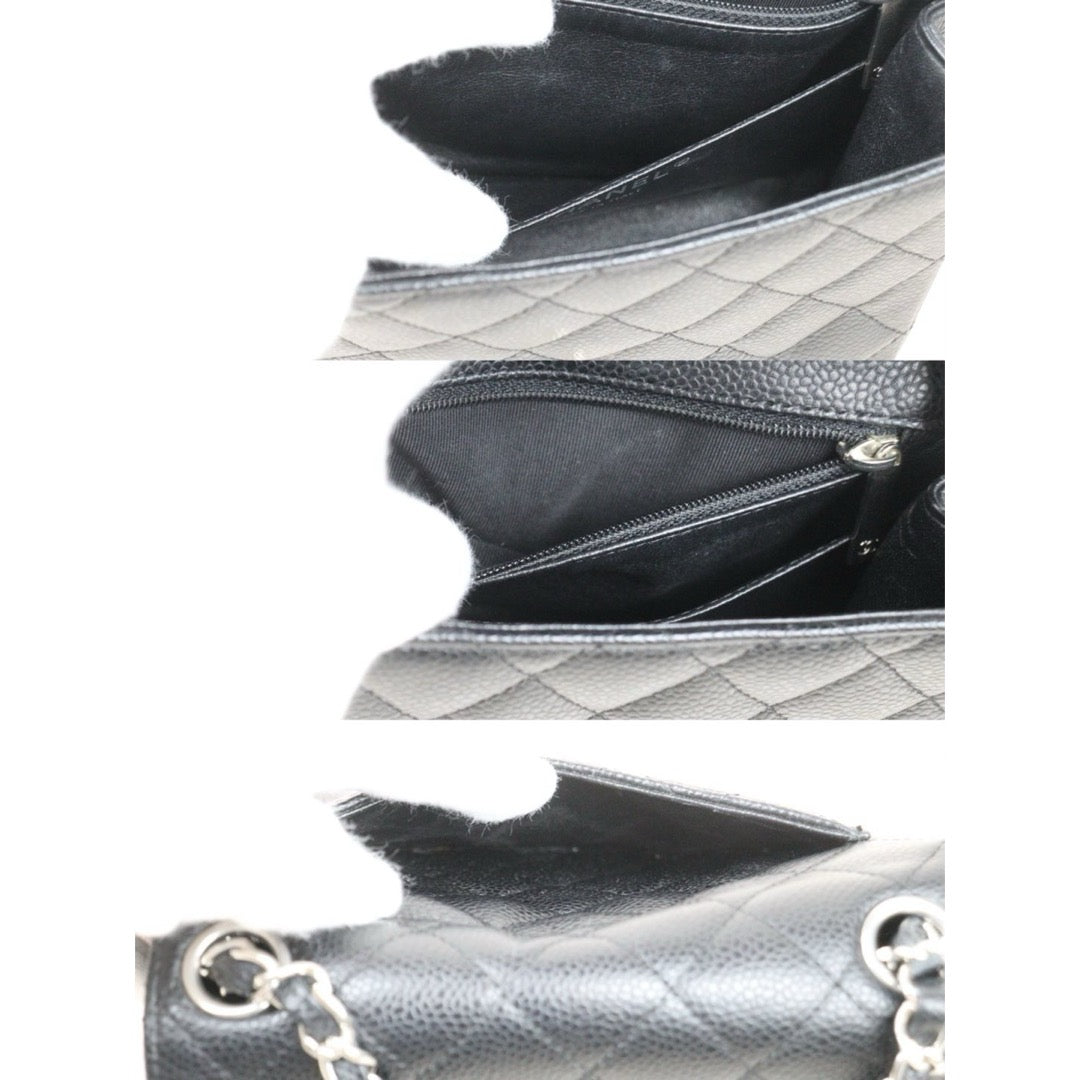 Very Good ( Rank A)｜ CHANEL  Matrasse Caviar Skin 17 Black Shoulder Bag Made In 2006～2008Year ｜S24121401
