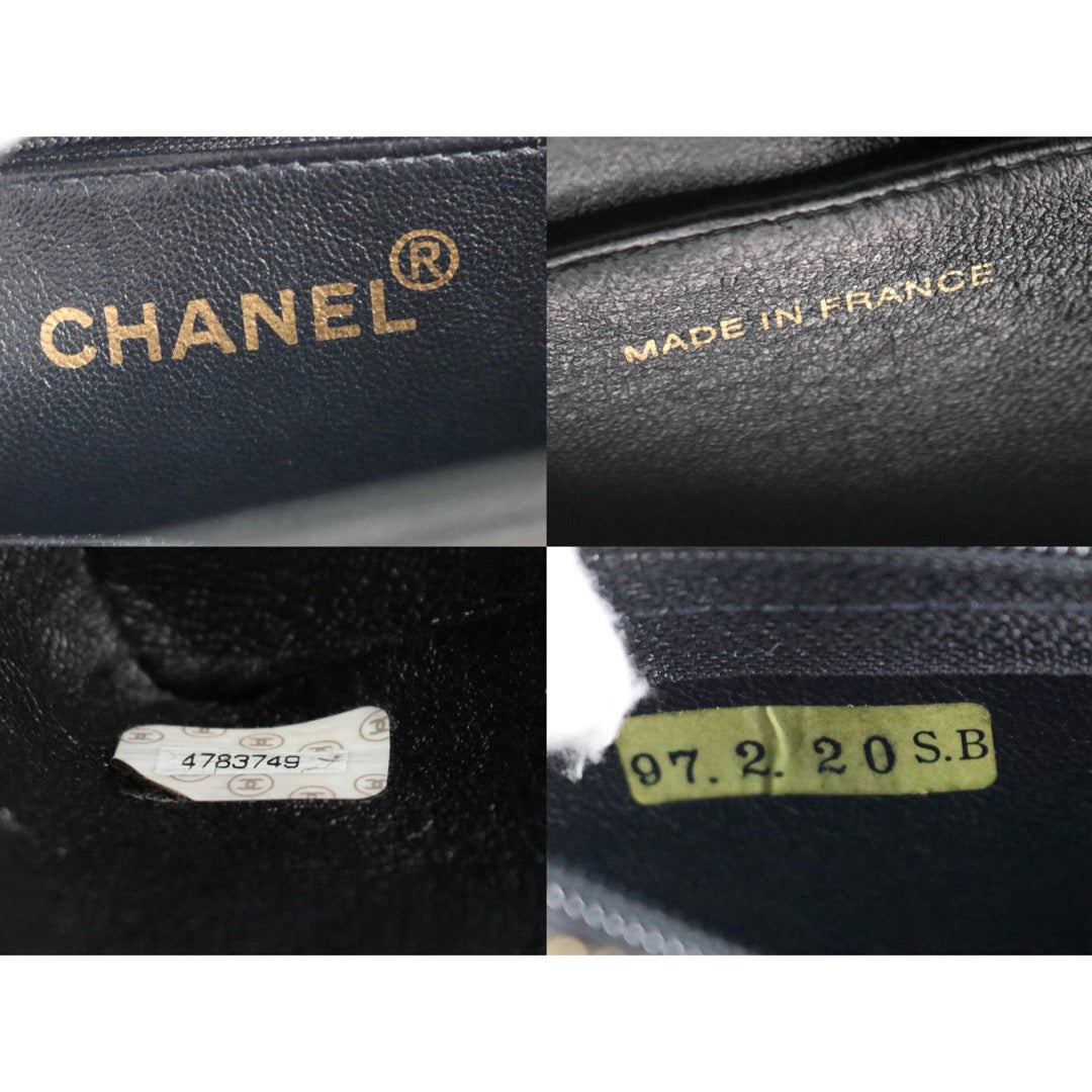 Include Entrupy Certificate of Authenticity｜Very Good ( Rank A)｜ CHANEL Caviar Skin Calf Leather Tote Bag Black Made In 1996～1997Year｜26052002