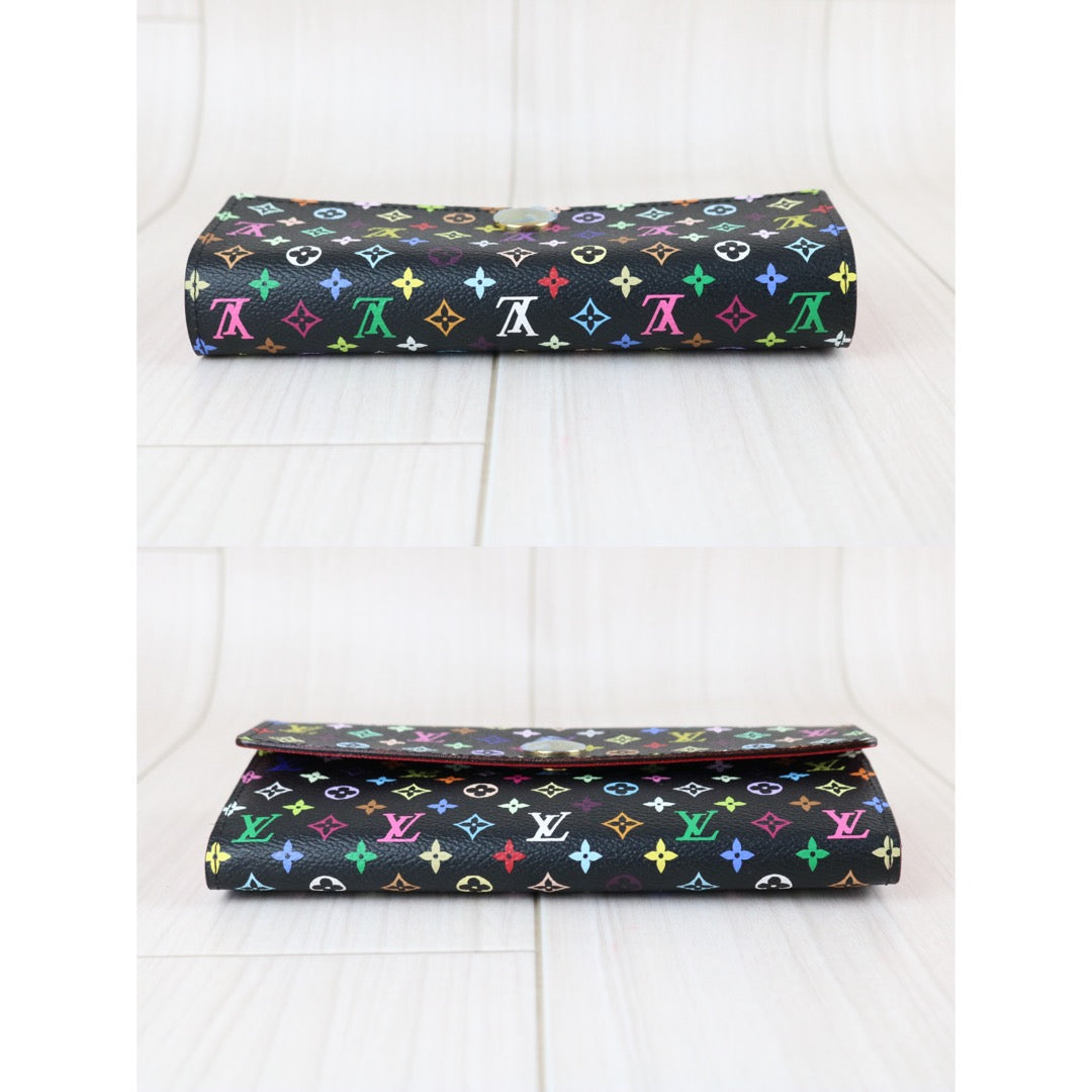 Include Entrupy Certificate of Authenticity｜Excellent（Rank SA）｜Full Set  Louis Vuitton Monogram Multicolor Portofeuil Sara Long Style Wallet ｜X26041106