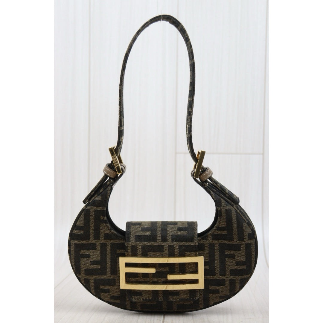 Very Good ( Rank A)｜ FENDI Zucca Mini Cookie Handbag｜S25110427