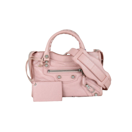 Very Good ( Rank A)｜Balenciaga Calf Leather Neo Mini Classic City Pink HandBag Shoulder Bag ｜W25102312