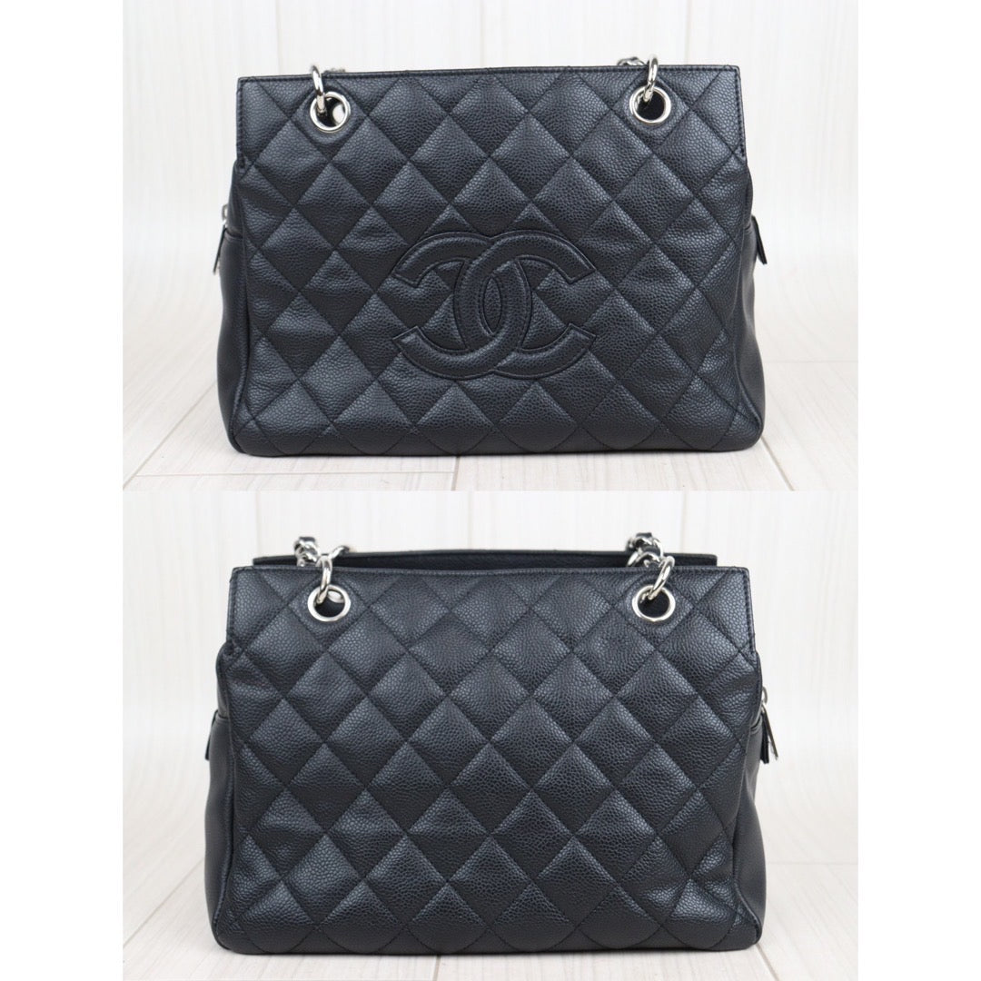 Rank A ｜ CHANEL Matrasse Caviar Skin PST Hand Bag  Black Made in 2008-2009 Year｜23102807