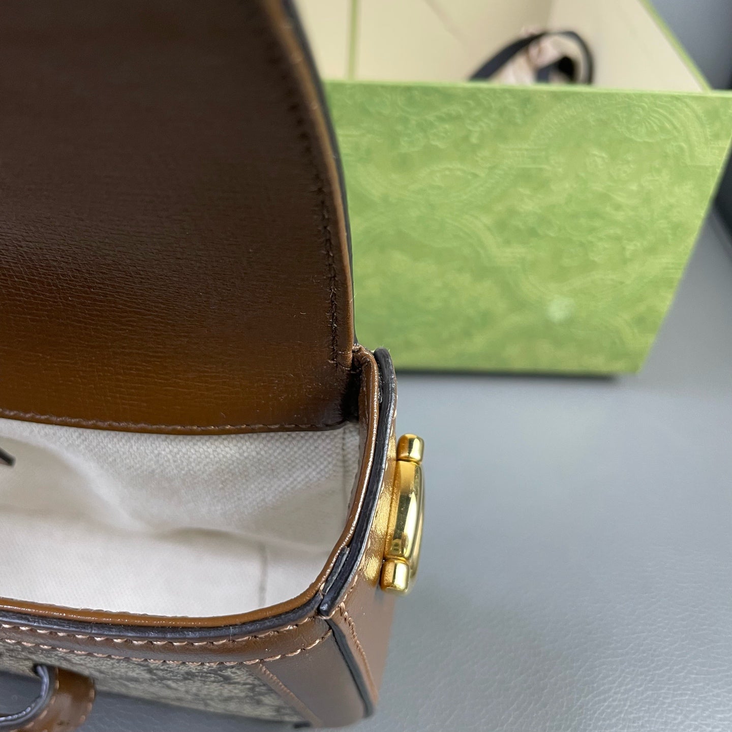 First installment 1/3｜GUCCI GG Campus 1955 Mini Shoulder Bag