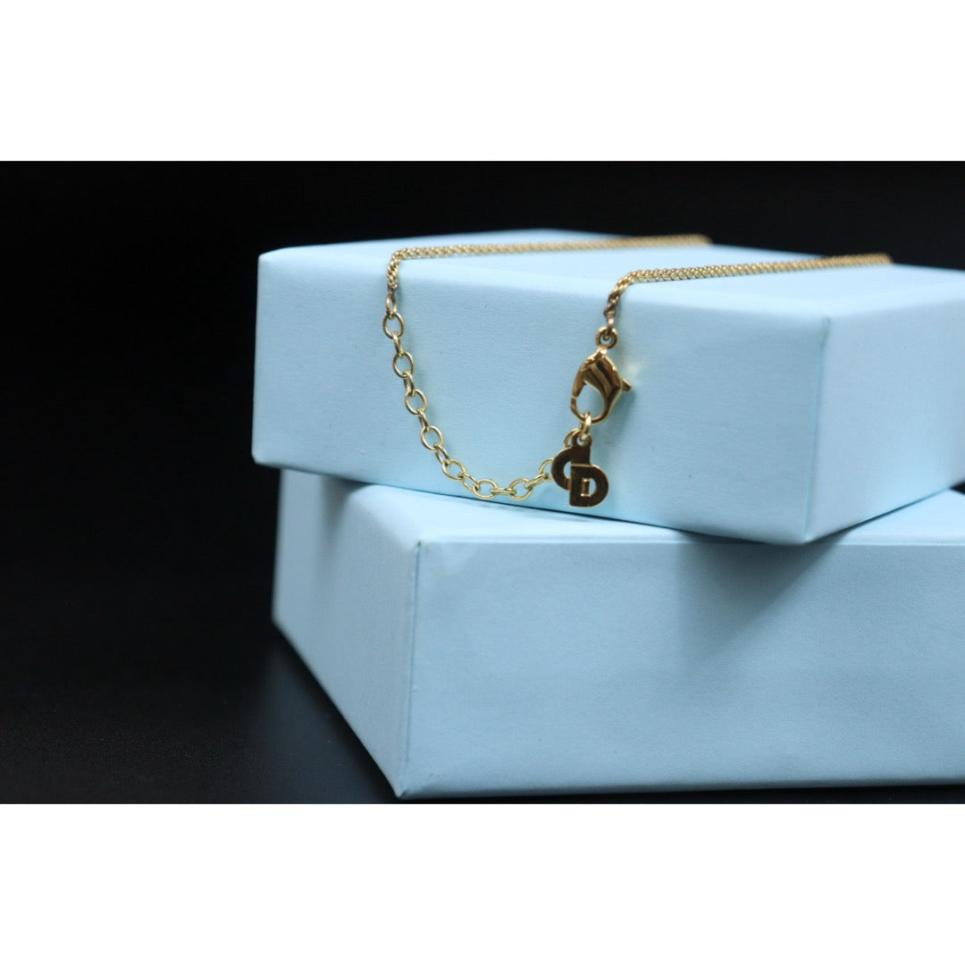 Very Good ( Rank A) ｜ Dior CD Round Necklace Golden ｜26021303