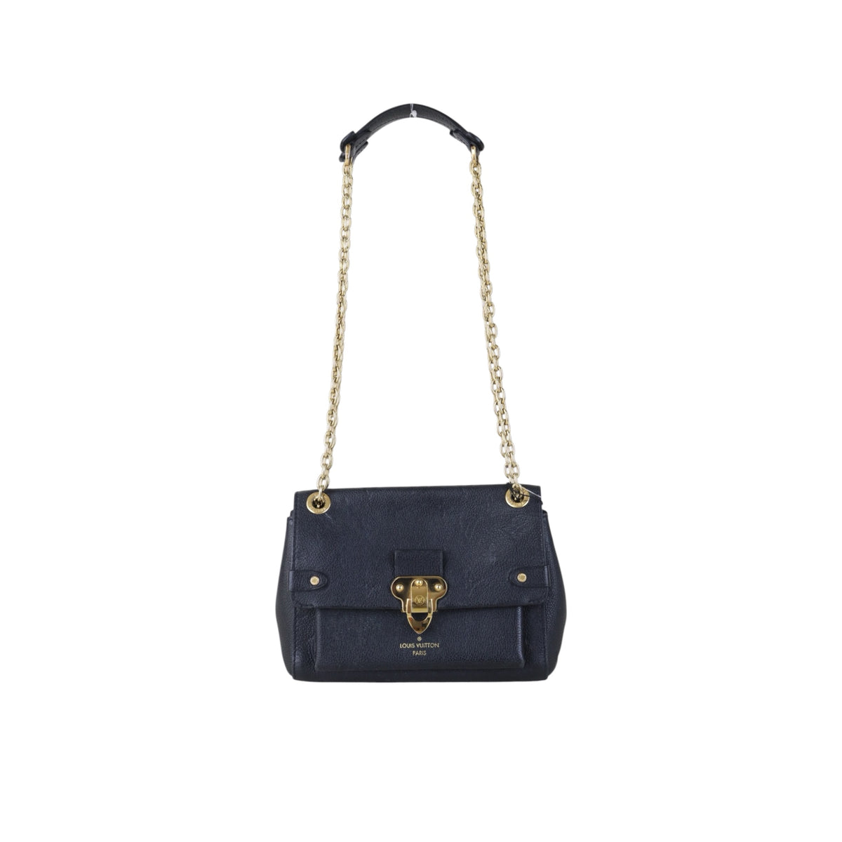 Include Entrupy Certificate of Authenticity｜Good ( Rank AB) ｜Louis Vuitton Monogram Empreinte Vavin BB Leather Shoulder Bag Black IC Chips Model ｜S26090712