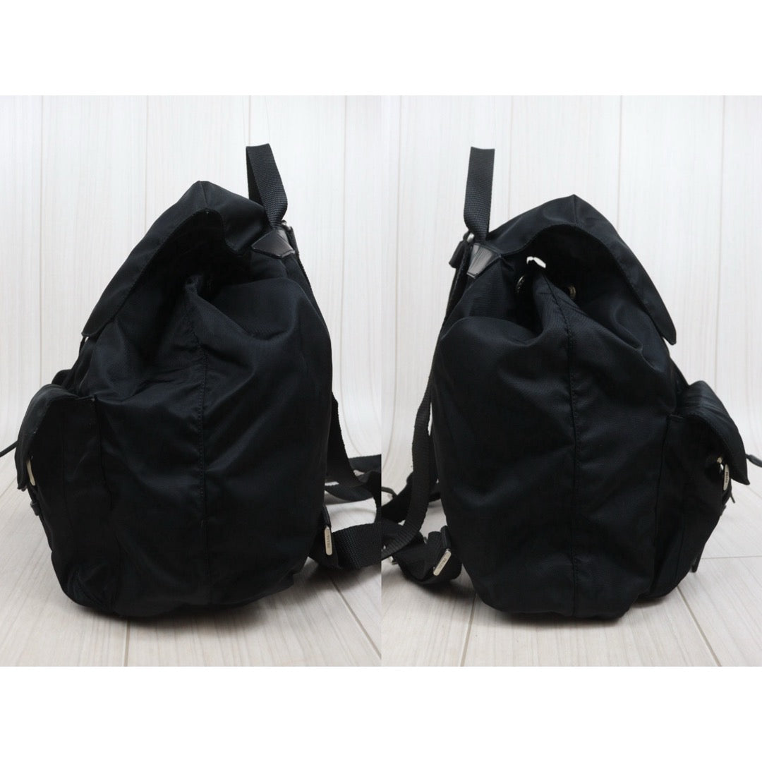 Include Entrupy Certificate of Authenticity｜Very Good ( Rank A) ｜Prada  Nylon Black Backpack Medium ｜26091405