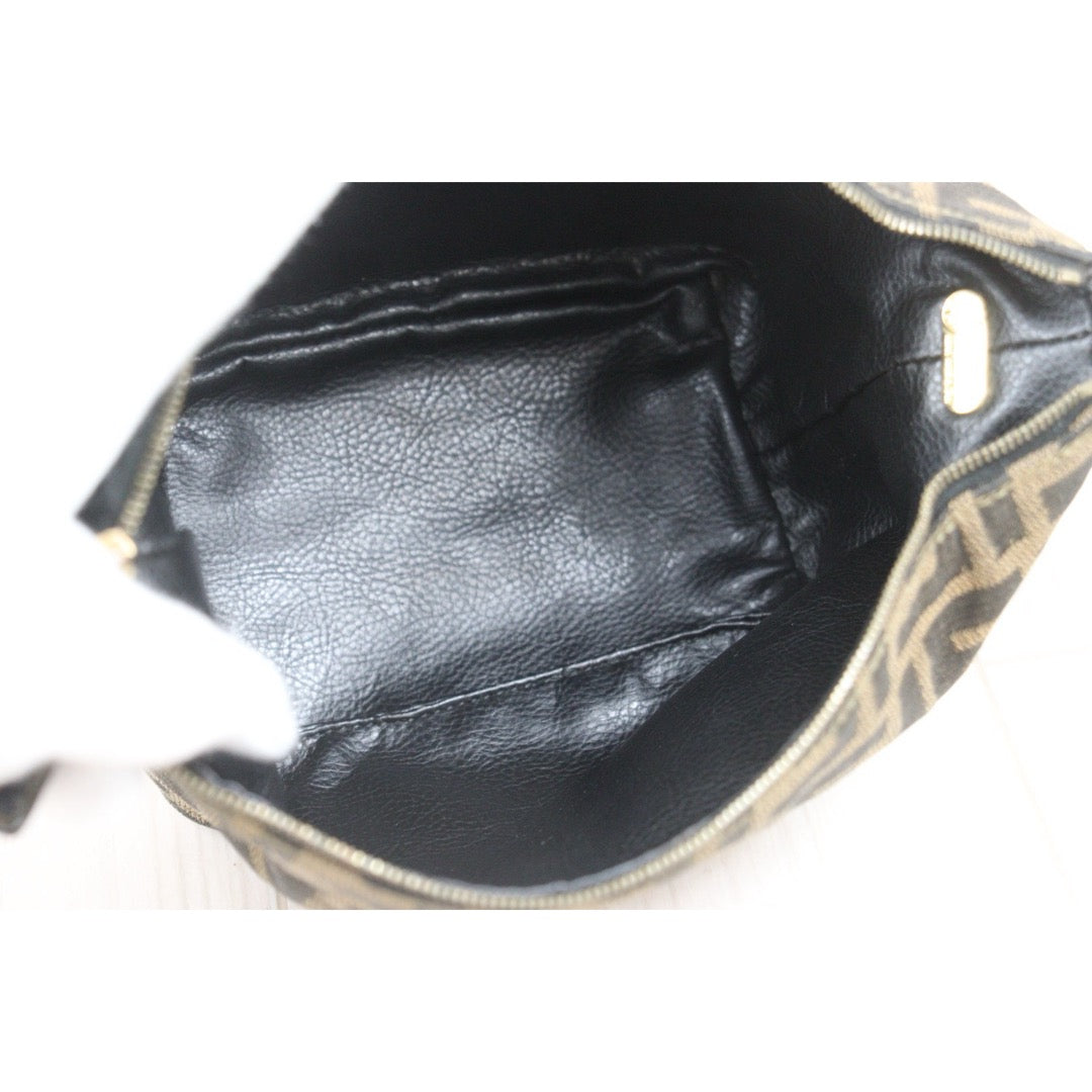Include Entrupy Certificate of Authenticity｜Very Good ( Rank A)｜ FENDI PM Zucca Handbag ｜26090803