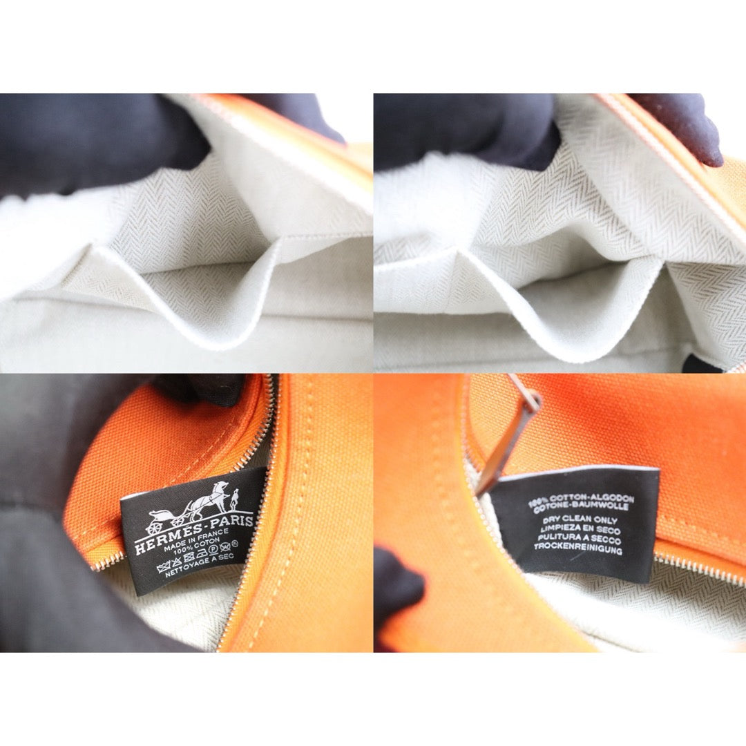 Very Good ( Rank A) ｜ HERMES Bride-A-Brac Canvas Orange Handbag｜S25081014