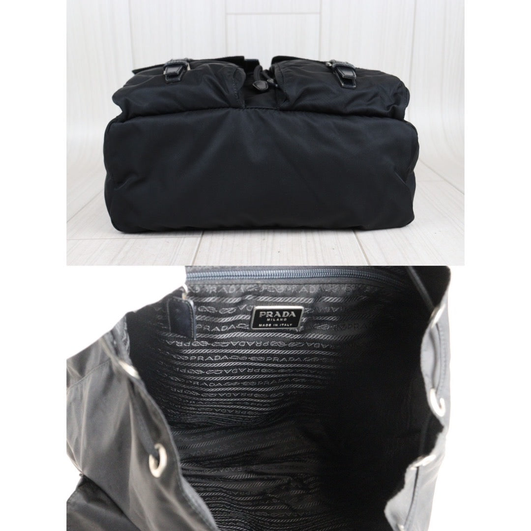 Rank AB｜Prada Nylon Backpack Medium Black｜23101908