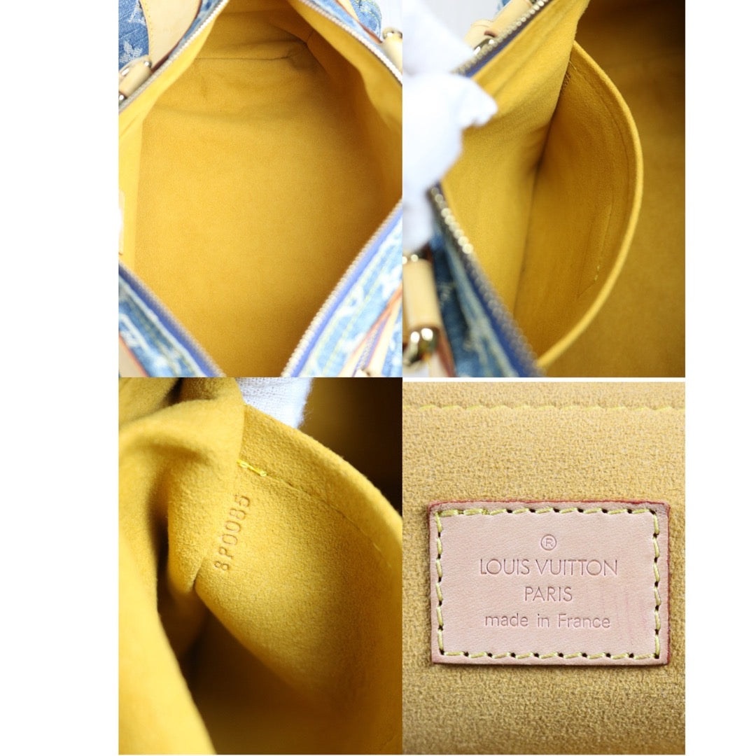 Rank AB ｜  LV Monogram Denim  Handbag   ｜S24040102