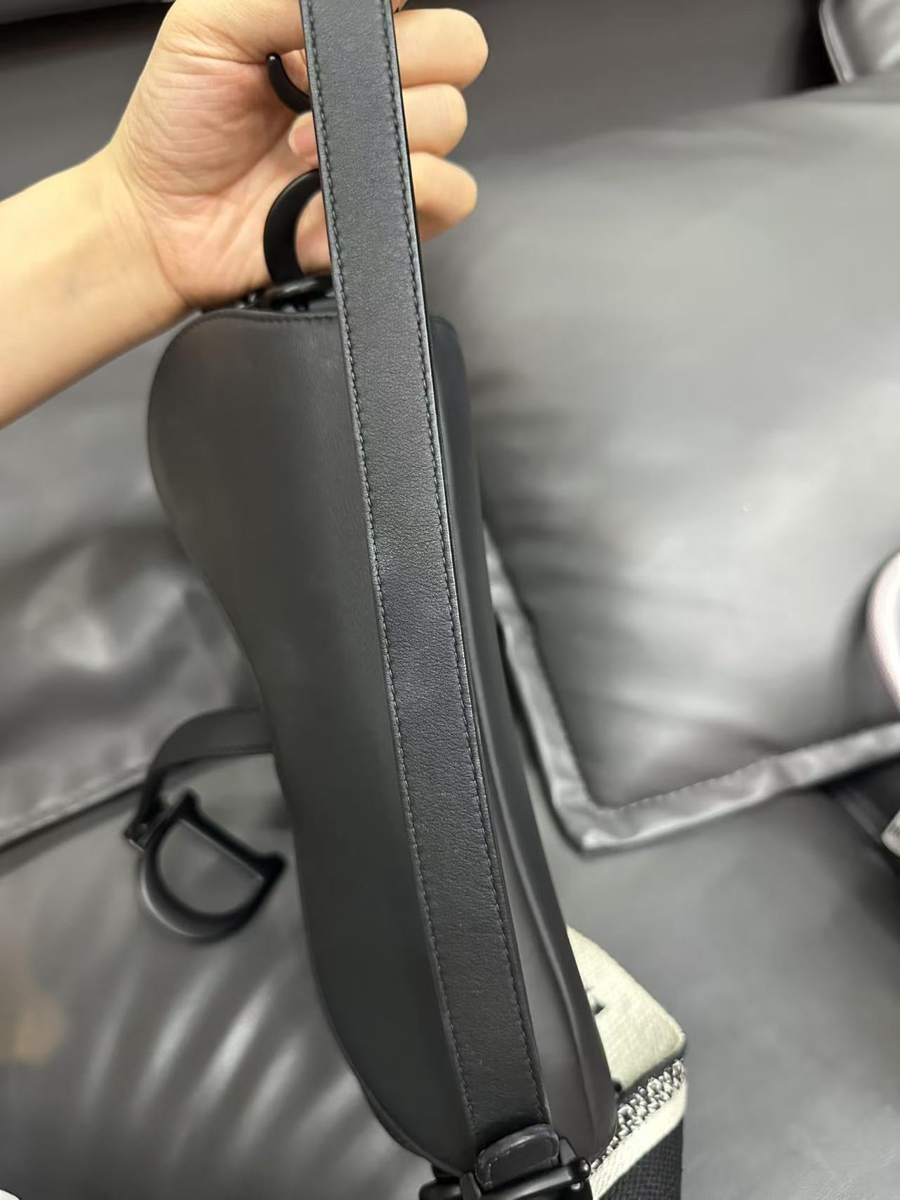 Second installment 2/3｜ Dior Trotter Saddle Shoulder Bag Medium  Black