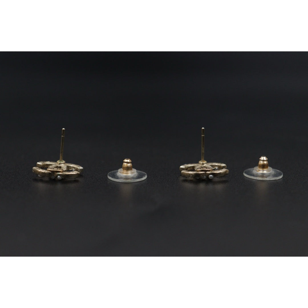 Very Good ( Rank A) ｜CHANEL  COCO Mark Pearl Earrings Made In 2015Year｜V25110620