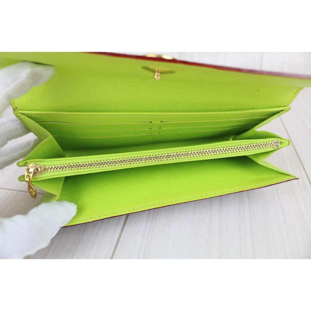 Include Entrupy Certificate of Authenticity｜Very Good ( Rank A)｜ Louis Vuitton Monogram Multicolor Portofeuil Sara Long Style Wallet ｜S26060803
