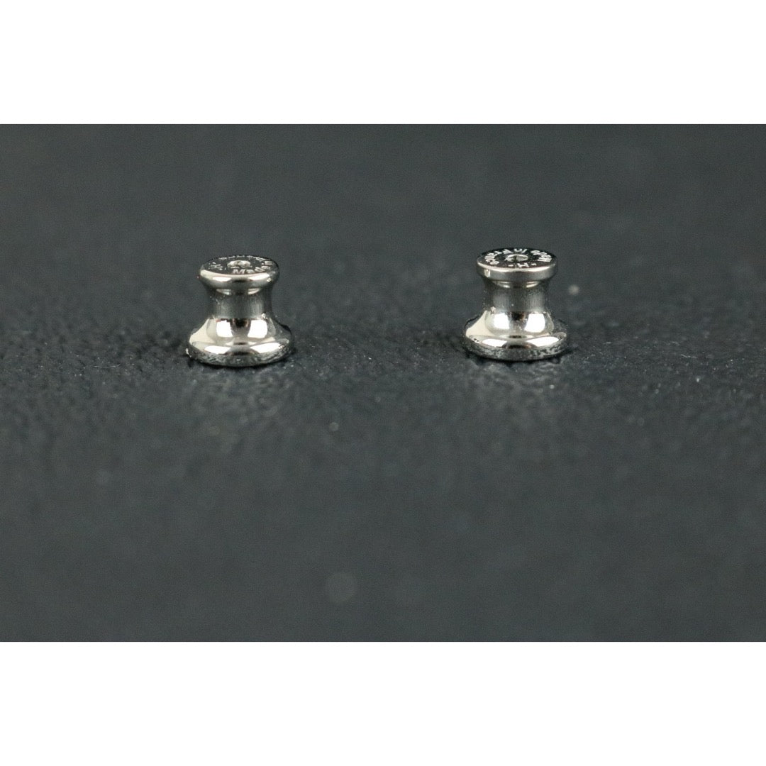 Very Good ( Rank A) ｜ HERMES Mini PopH Earrings Craie White Silver｜W25091011