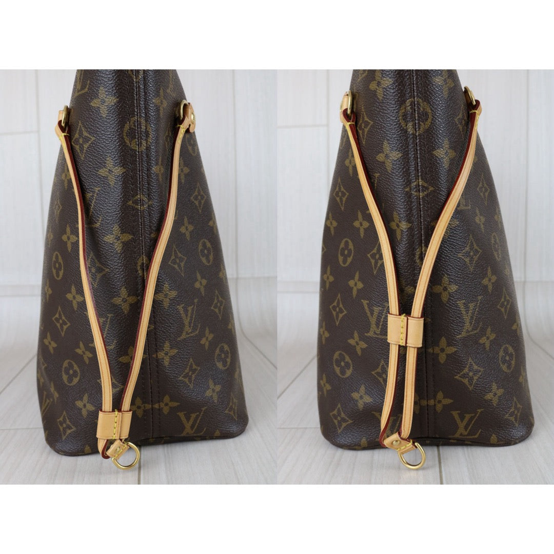 Include Entrupy Certificate of Authenticity｜Good ( Rank AB)｜ Louis Vuitton Monogram Neverful MM ShoulderBag With Pouch  ｜S26030807