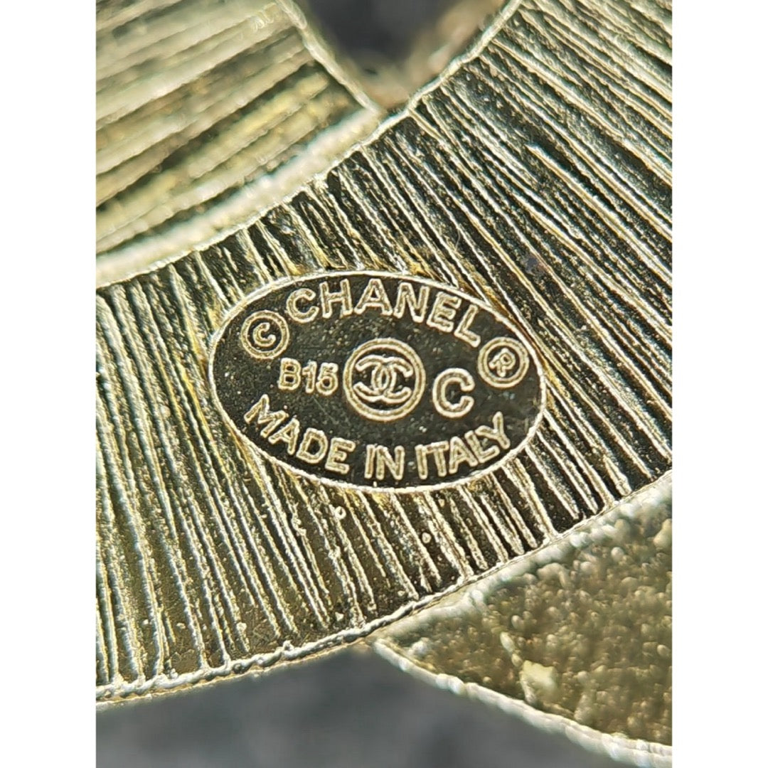 Include Authentic Detective Certificate of Authenticity｜Very Good ( Rank A)｜ CHANEL B15C Coco Mark  Rhinestone Brooch Made In 2015Year｜S26053002