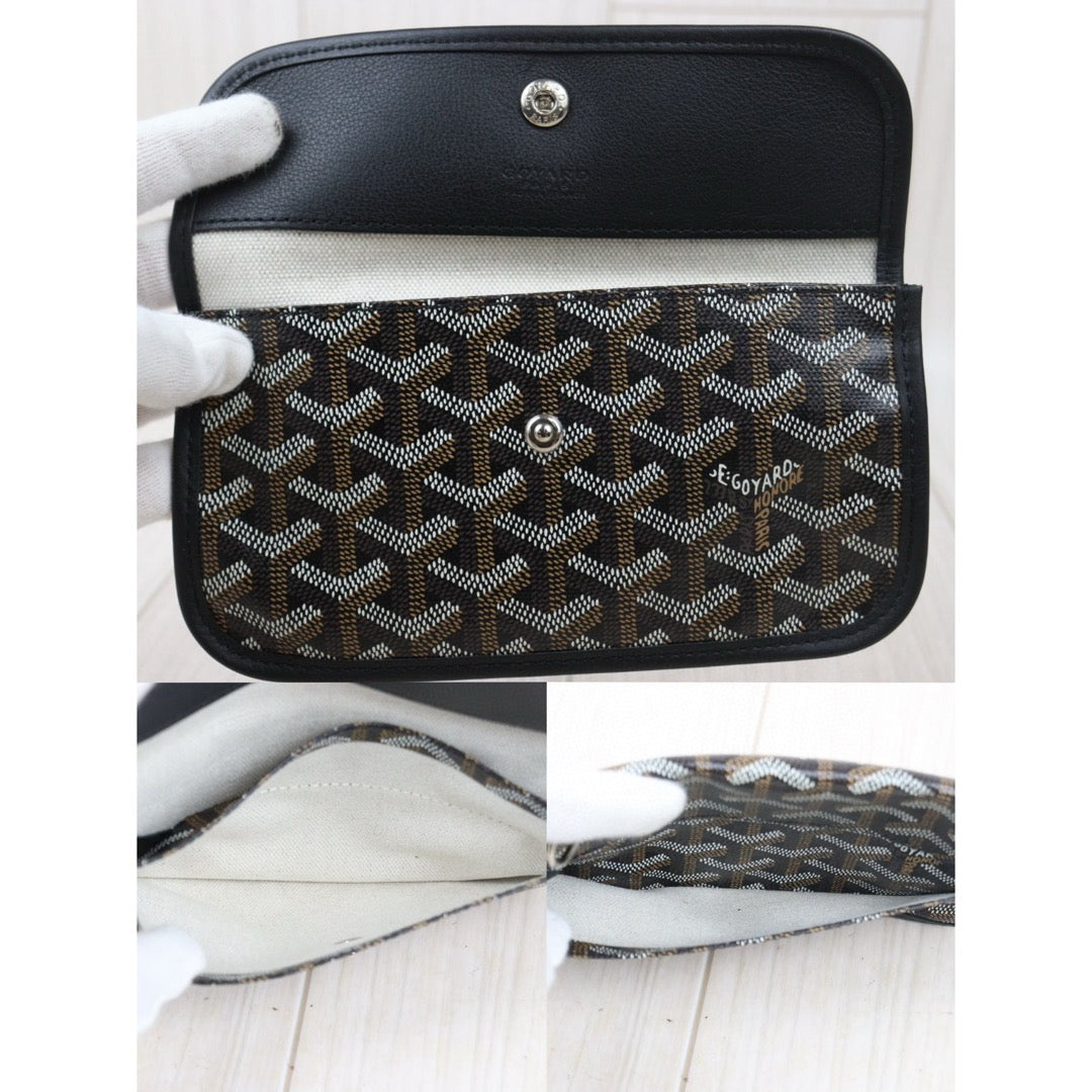 Good ( Rank AB) ｜ Goyard Saint-Louis PM Tote Bag Black｜V24110748