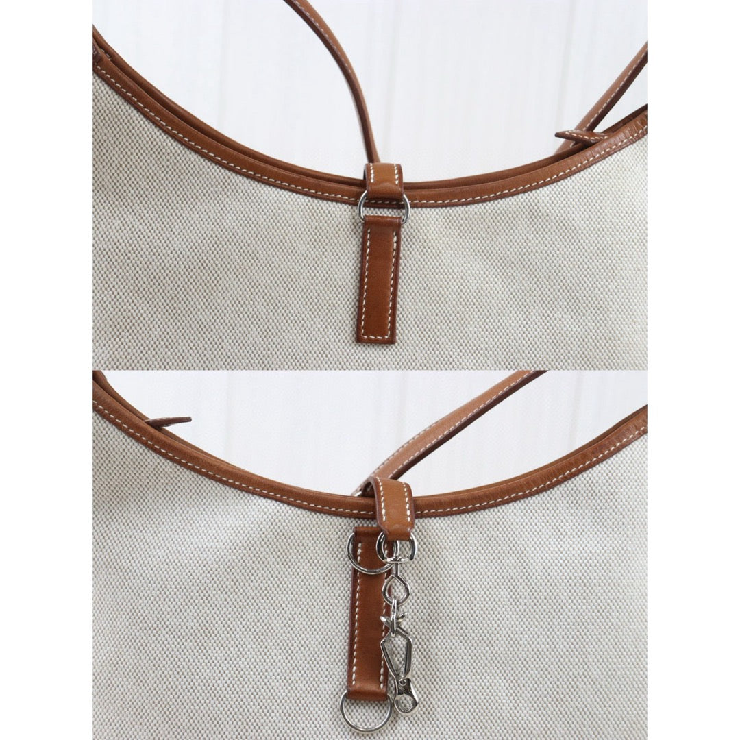 Good ( Rank AB)
｜ Hermes Trim Canvas Silver Hardware Shoulder Bag □F Stamp｜Y24082607