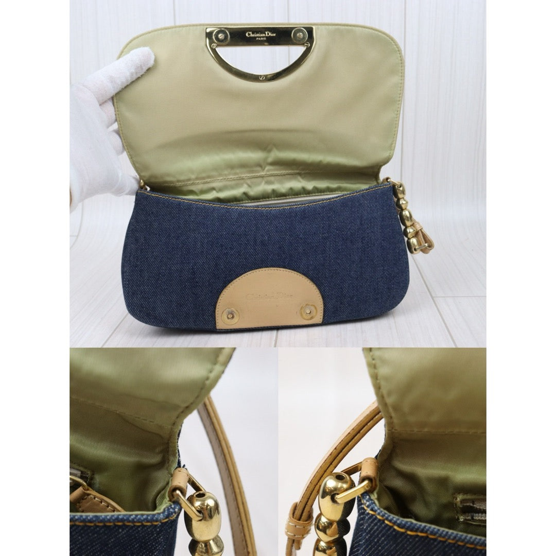 Good ( Rank AB)｜ Dior Denim Half Moon Shoulder Bag ｜24091916