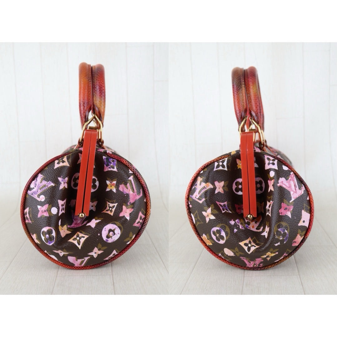 Include Entrupy Certificate of Authenticity｜Excellent（Rank SA）｜ Louis Vuitton Richard Prince Monogram Watercolor Papillon Frame Top Handle Bag｜S26081801