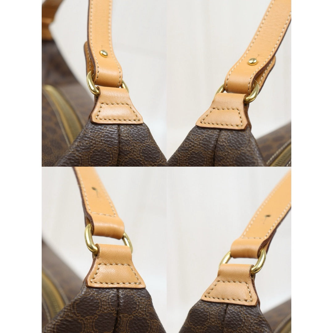Include Entrupy Certificate of Authenticity｜Very Good ( Rank A)｜ CELINE Macadam Walking Handbag ｜26061205