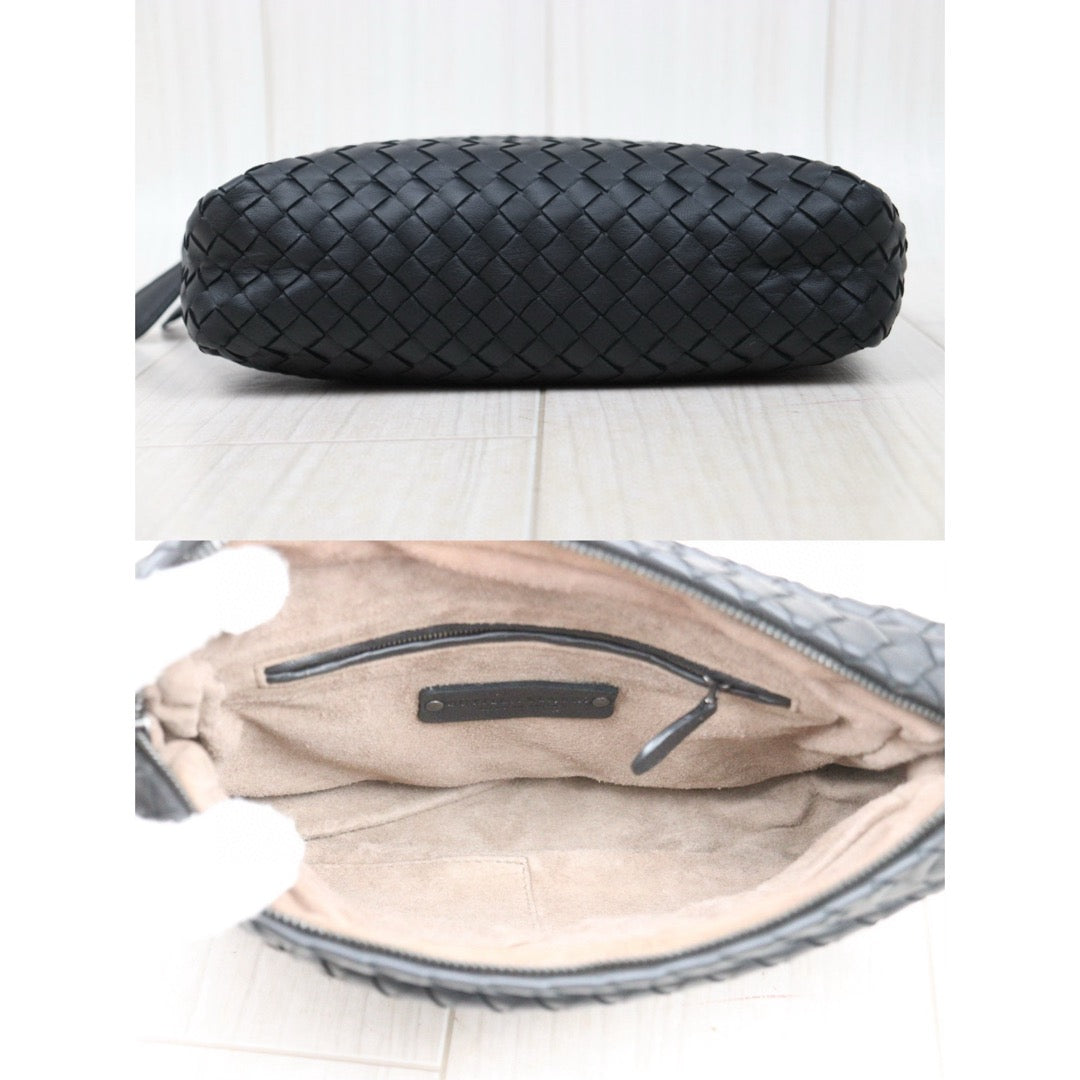 Very Good ( Rank A)｜ Bottega Veneta Lamb Skin Loop Camera Shoulder Bag Black｜S25032609