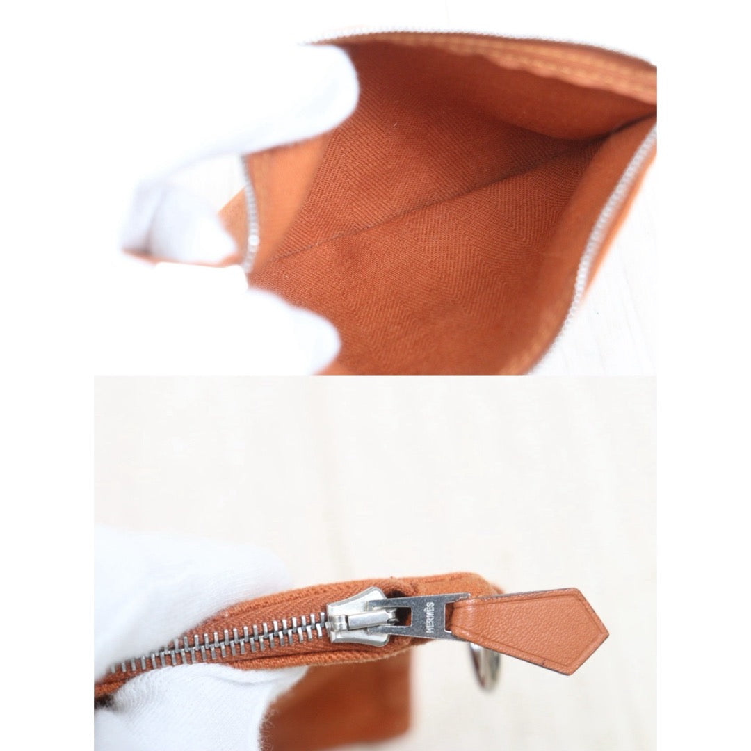 Include Entrupy Certificate of Authenticity｜Good ( Rank AB)｜ HERMES Valparaiso  Orange Canvas Hand Bag  PM｜26081901
