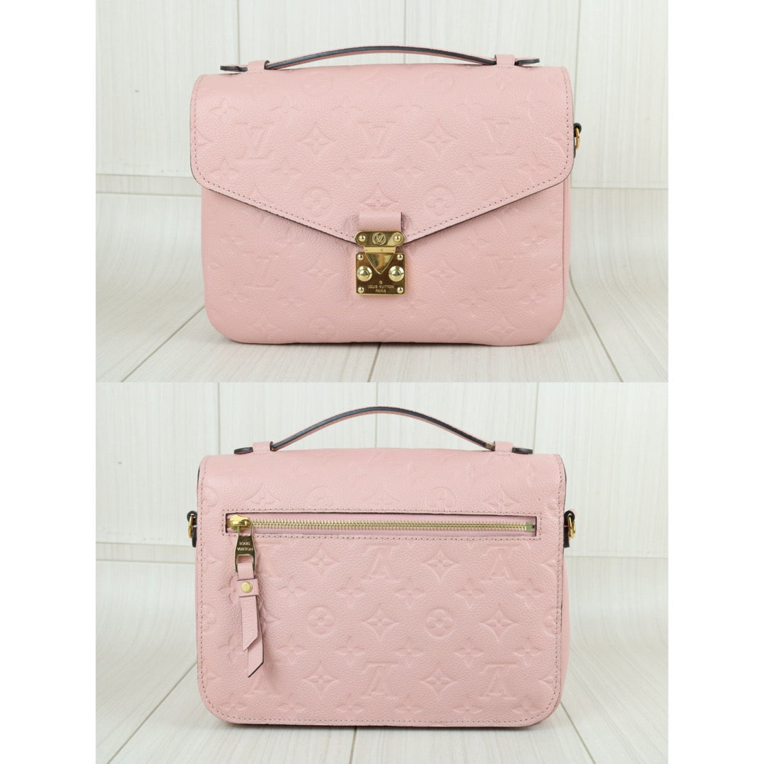 Include Entrupy Certificate of Authenticity｜Very Good ( Rank A)｜Louis Vuitton Monogram Empreinte Pichette Metis ShoulderBag Pink｜X26100703